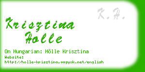 krisztina holle business card
