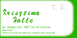 krisztina holle business card